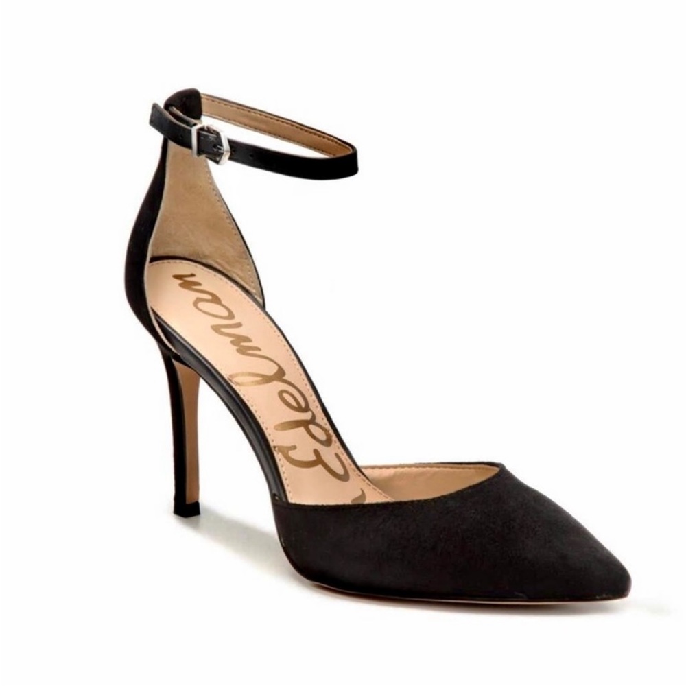 Sam Edelman Black Suede Harlow Heel
